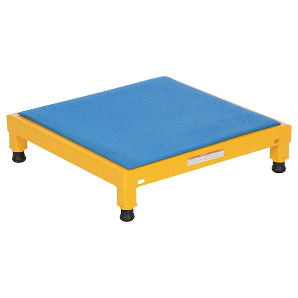 Vestil Adj. Steel Stand, 6-3/4-8-3/4 H, 24 x 24, 6.75 Overall Height, Steel, Yellow AHT-L-2424 - main